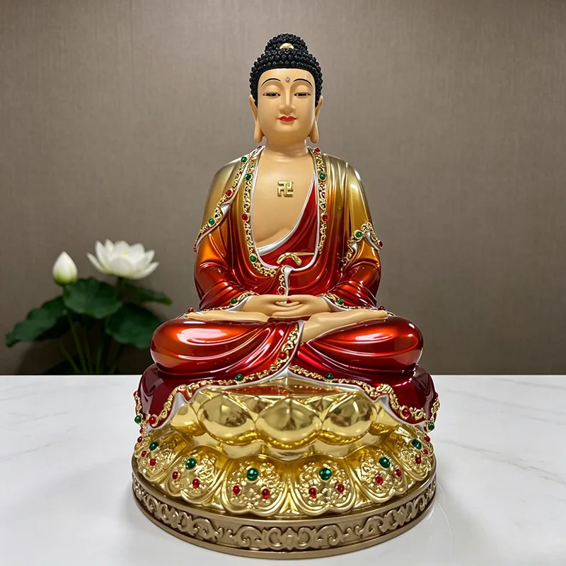 Hoe weerspiegelt een Boeddhabeeld van Shakyamuni verlichting, vakmanschap en tijdloze boeddhistische kunst?