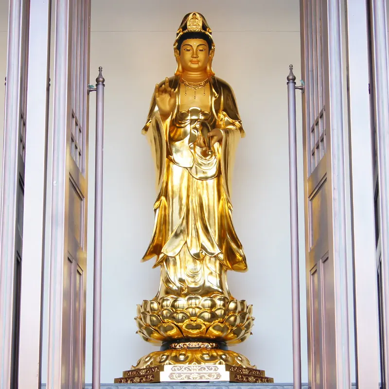 3 meter hoog standbeeld van Guanyin Bodhisattva voor aanbidding