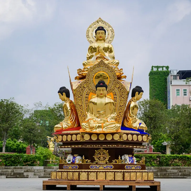 360CM puur koperen Prajnaparamita Boeddha Avalokitesvara-standbeeld
