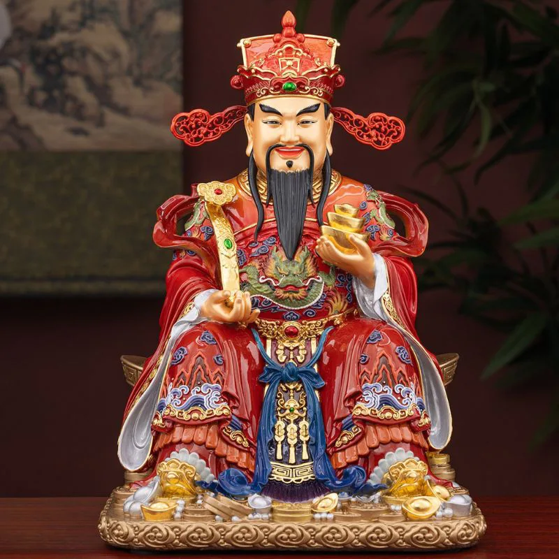 Ruyi Ingot Sitting Bi Gan Brass God van de rijkdom