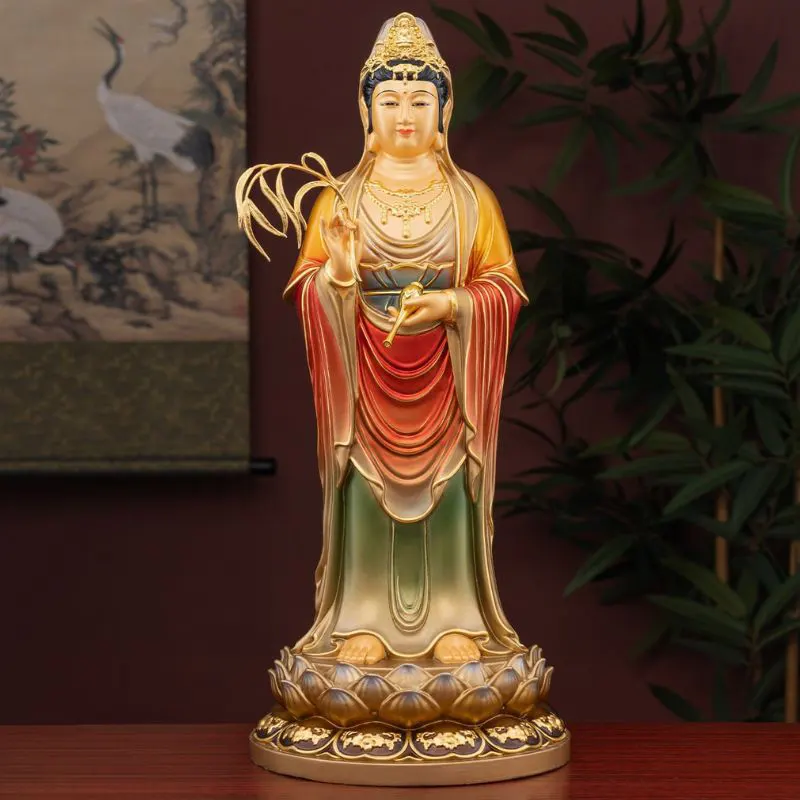Staande Lotus Boeddha Guanyin Bodhisattva-standbeeld